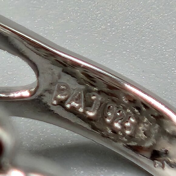 Sterling Silver Filigree Statement Ring Floral PAJ 925 Stamp Size 8 5.4g - Picture 6 of 10